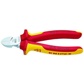 KNIPEX社｜クニペックス KNIPEX　絶縁1000V斜ニッパー　160mm