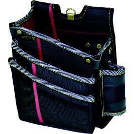 基陽｜KIYO KH　進化ウエストバッグ3段　黒／緋　左