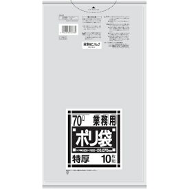 日本サニパック｜SANIPAK 業務用ポリ袋 特厚 L78G [70L /10枚 /透明]