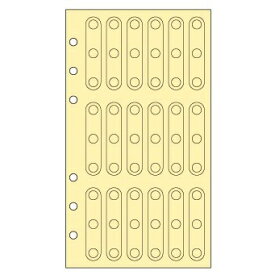 レイメイ藤井｜Raymay Fujii キーワード手帳用リフィル 補強シール [聖書サイズ /縦 /6穴 /3枚（18片）] WWR327