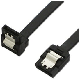 ainex｜アイネックス 〔SATAケーブル〕　ラッチ付 シリアルATAケーブル 片下L型コネクタ 35cm SAT-6135LBK ブラック