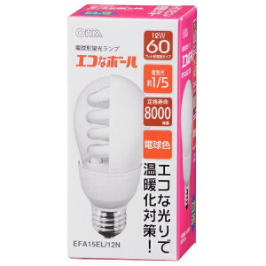 I[d@bOHM ELECTRIC EFA15EL/12N d`u GRȃ{[ zCg [E26 /ʓd` /60W /dF /1]