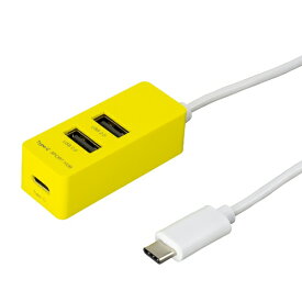 ナカバヤシ｜Nakabayashi UH-C2463 USBハブ イエロー [バスパワー /3ポート /USB2.0対応][UHC2463Y]