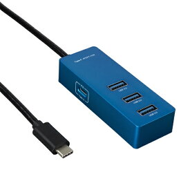 ナカバヤシ｜Nakabayashi UH-C3154 USBハブ ブルー [バスパワー /4ポート /USB 3.1 Gen1対応][UHC3154BL]