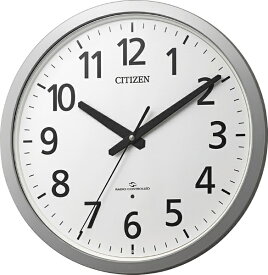 【エントリーで2倍pt(4/21まで)】 シチズン｜CITIZEN 掛け時計 シルバー 4MY855-019 [電波自動受信機能有]