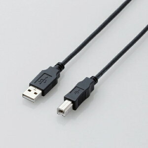 ELECOM�b�G���R�� USB2.0�P�[�u�� A-B�^�C�v 1m �v�����^�[ �X�L���i�[ �O�t��HDD�Ή� �����f�[�^�]�� �u���b�N U2C-BN10XBK �u���b�N[U2CBN10XBK]�yrb_pcacc�z