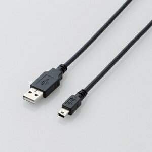 ELECOMbGR USB2.0P[u/A-miniB^Cv/m[}/1m/ubN U2C-M10XBK ubN[U2CM10XBK]yrb_pcaccz