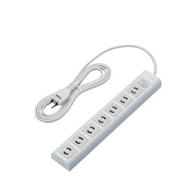 【エントリーで最大全額ポイント還元｜7/18迄】 ELECOM｜エレコム OAタップ 抜ケ止メ T-Y3CA-2720WH [2.0m /7個口 /スイッチ付き（一括）][TY3CA2720WH]