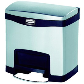 ニューウェルラバーメイド｜NEWELL RUBBERMAID スリムジム ステップオンコンテナ フロントステップ ステンレス ブラック 1901982 [ペダル式]