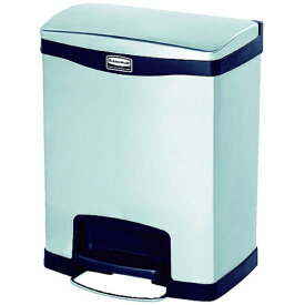 ニューウェルラバーメイド｜NEWELL RUBBERMAID スリムジム ステップオンコンテナ フロントステップ ステンレス ブラック 1901985 [ペダル式]