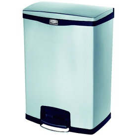 ニューウェルラバーメイド｜NEWELL RUBBERMAID スリムジム ステップオンコンテナ フロントステップ ステンレス ブラック 1901999 [ペダル式]