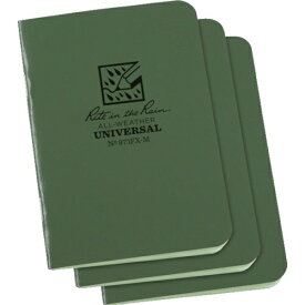 Rite in the Rain｜ライトインザレイン 3　1/4X4　5/8　ミニステイプルノートブック（3冊セット）ユニバーサル・グリーン