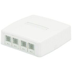 パンドウイット｜PANDUIT パンドウイット　CAT5Eローゼットボックスキット　シャッター付き　4個口白