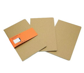 MOLESKINE｜モレスキン カイエ ジャーナル ノートブック 3冊セット Large クラフトブラウン QP416 [横罫線]