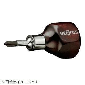 京都機械工具｜KYOTO TOOL ネプロス　木柄スタッビドライバ（クロス）No．2