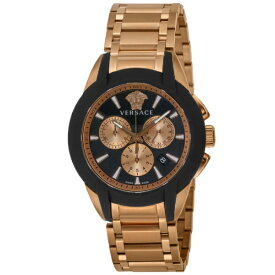 【エントリーで最大2万ポイント当たる｜2/25まで】 ヴェルサーチェ｜VERSACE キャラクター クロノ [CHARACTER CHRONO] 2年保証 VEM800318 ブラック [並行輸入品] 【代金引換配送不可】