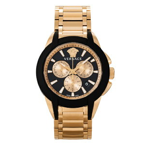 �y�G���g���[�ōő�2���|�C���g������b4/23�܂Łz ���F���T�[�`�F�bVERSACE �L�����N�^�[ �N���m [CHARACTER CHRONO] 2�N�ۏ� VEM800318 �u���b�N [���s�A���i] �y��������z���s�z