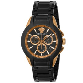 ヴェルサーチェ｜VERSACE キャラクター クロノ [CHARACTER CHRONO] 2年保証 VEM800418 ブラック [並行輸入品] 【代金引換配送不可】