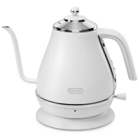 Delonghi｜デロンギ 電気ケトル icona(アイコナ) ピースフルホワイト KBOE1220J-W [1.0L][KBOE1220JW]