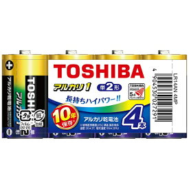 東芝｜TOSHIBA LR14AN 4MP 単2電池 アルカリ1 [4本 /アルカリ]