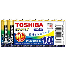 東芝｜TOSHIBA LR03AN 10MP 単4電池 アルカリ1 [10本 /アルカリ]