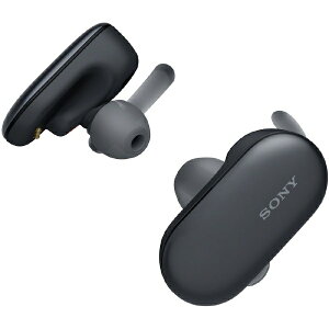 ソニー SONY フルワイヤレスイヤホン ブラック WF-SP900BM [リモコン・マイク対応 /ワイヤレス(左右分離) /Bluetooth][ワイヤレスイヤホン ウォークマン WFSP900BM]