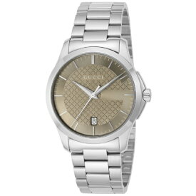 GUCCI｜グッチ Gタイムレス [G-Timeless] 2年保証 YA126445 ブラウン [並行輸入品] 【代金引換配送不可】