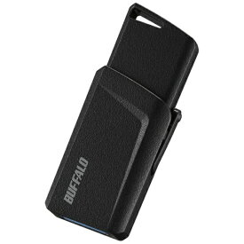 BUFFALO｜バッファロー RUF3-SP64G-BK USBメモリー USB3.1/3.0/2.0対応 64GB プッシュスライド式 RUF3-SPシリーズ ブラック [64GB /USB3.1 /USB TypeA /ノック式][RUF3SP64GBK]