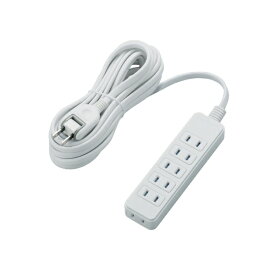 ELECOM｜エレコム シャッタータップ ホワイト T-ST02N-2650WH [5.0m /6個口 /スイッチ無][TST02N2650WH]