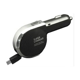 樫村｜KASHIMURA 車載用充電器　micro USB　0.8m ブラック-シルバー AJ-510