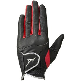 mizuno｜ミズノ 【メンズ 左手着用(右利き用)】ゴルフグローブ ゼロスペース ZeroSpace(24cm/ブラック×レッド)5MJML85309【返品交換不可】