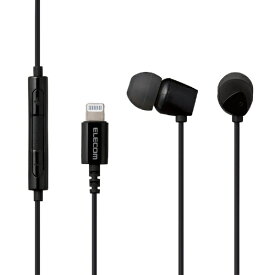 ELECOM｜エレコム イヤホン カナル型 EHP-LCN200MXBK ブラック [ライトニング端子][EHPLCN200MXBK]