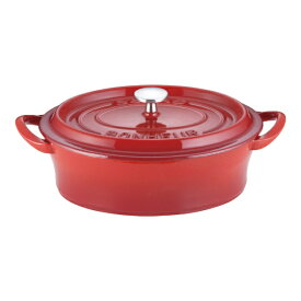イシガキ産業｜ISHIGAKI 《IH対応》 ボン・ボネール ココットオーバル 26cm レッド ＜ABVB611＞[ABVB611]