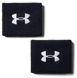 アンダーアーマー｜UNDER ARMOUR メンズ トレーニング UAパフォーマンス リストバンド UA Performance Wristbands(ONESIZE：幅7.6cm×Black×White)1276991-001