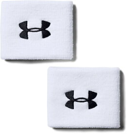 アンダーアーマー｜UNDER ARMOUR メンズ トレーニング UAパフォーマンス リストバンド UA Performance Wristbands(ONESIZE：幅7.6cm×White ×Black)1276991-100