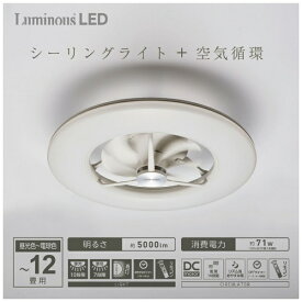 DOSHISHA｜ドウシシャ リモコン付サーキュレーター機能搭載LEDシーリングライト 調光・調色 DCC-12CM-DNL [12畳 /白色〜電球色][DCC12CM]