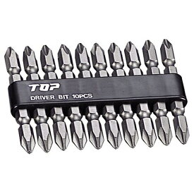 トップ工業｜TOP工業 電動用ドライバービットセット プラスNo.2 65x10本 DB2-6510