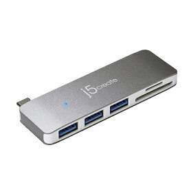 j5 create｜ジェイファイブクリエイト ［USB-C オス→メス SDカードスロット /micro SDカードスロット /USB-Ax3］　Ultra Drive Mini Dock 5-in-1 JCD348[JCD348]