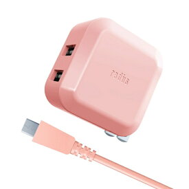 ラディウス｜radius 2Port USB AC Adapter + micro USB Cable RK-ADA01P ピンク