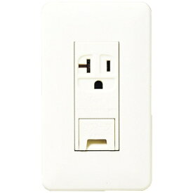Panasonic｜パナソニック フルカラー15A・20A兼用 埋込アースターミナル付接地コンセント WNP1931MWP ミルキーホワイト