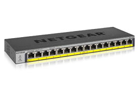 NETGEAR｜ネットギア スイッチングハブ［16ポート・Gigabit対応・ACアダプタ］　GS116PP アンマネージスイッチ PoE+ 83W対応 GS116PP-100AJS[GS116PP100AJS]