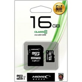 磁気研究所　HIDISC　ハイディスク microSDHCカード HDMCSDH16GCL10DS [Class10 /16GB][HDMCSDH16GCL10DS]