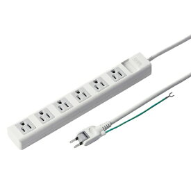 サンワサプライ｜SANWA SUPPLY 電源タップ ホワイト TAP-N3650MGN [5.0m /6個口 /スイッチ無][TAPN3650MGN]