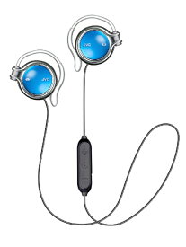 JVC｜ジェイブイシー ブルートゥースイヤホン 耳かけ型 ラピスブルー HA-AL102BT-A [ワイヤレス(左右コード) /Bluetooth対応]