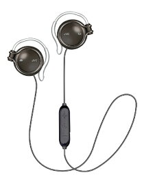 JVC｜ジェイブイシー ブルートゥースイヤホン 耳かけ型 オニキスブラック HA-AL102BT-B [ワイヤレス(左右コード) /Bluetooth対応]