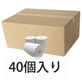ビックカメラオリジナル レジスター用 感熱レジロール紙(サーマル紙) 40個入り【幅58mm×外径40mm】[レジスターヨウカンネツロールシ]【rb_pcp】