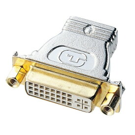サンワサプライ｜SANWA SUPPLY 映像中継アダプタ [HDMI メス−メス DVI-I] シルバー AD-HD04 [HDMI⇔DVI][ADHD04]