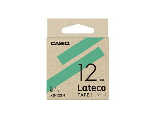 CASIO�b�J�V�I ���x�����C�^�[�e�[�v Lateco�i���e�R�j �� XB-12GN [������ /12mm��]