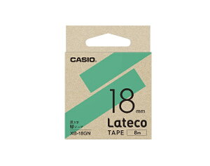 CASIO�b�J�V�I ���x�����C�^�[�e�[�v Lateco�i���e�R�j �� XB-18GN [������ /18mm��]