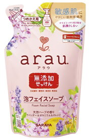 サラヤ｜saraya アラウ 泡フェイスソープ 詰替 (180ml) ［洗顔フォーム］